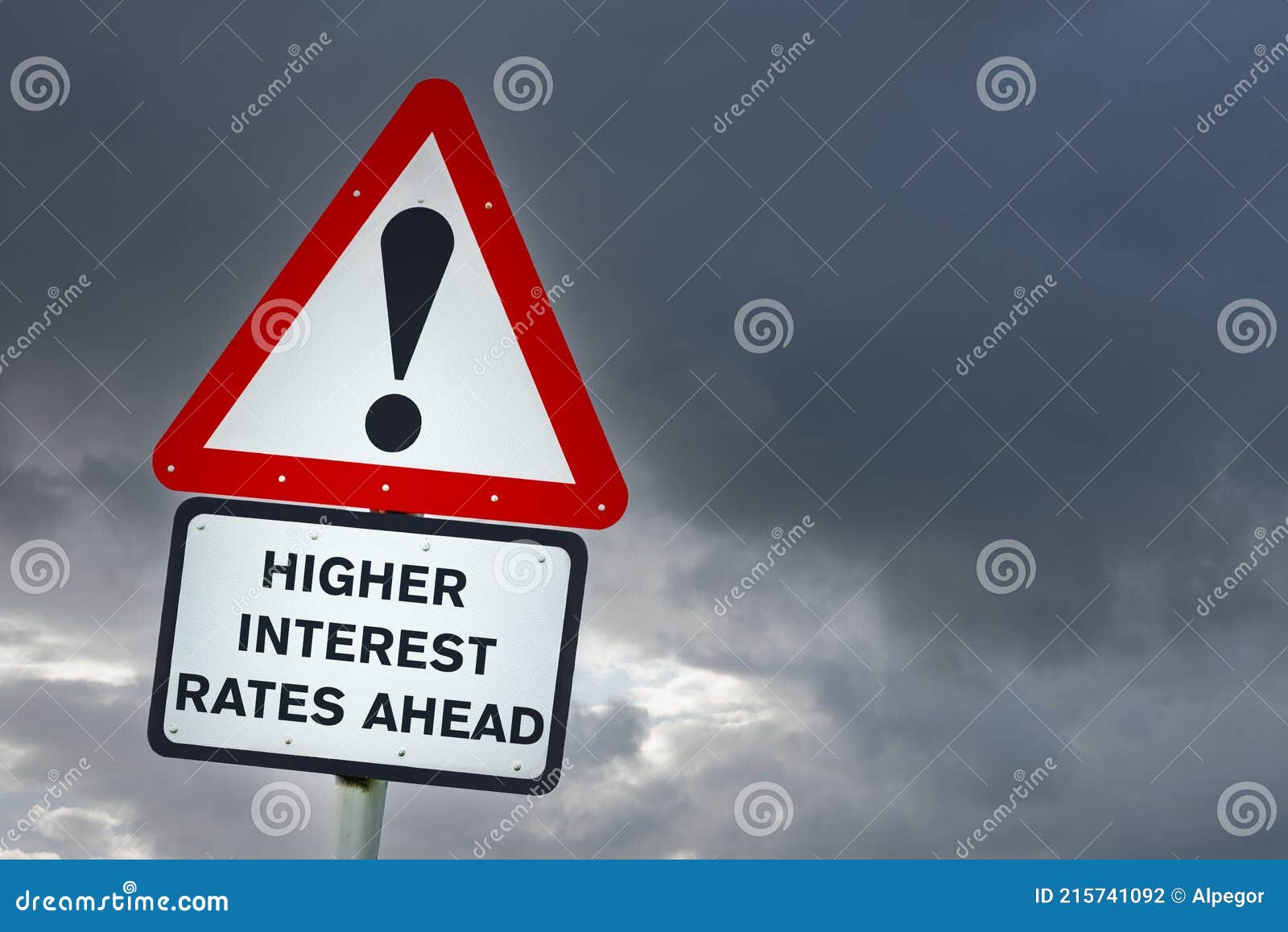 warning sign for high interest rates